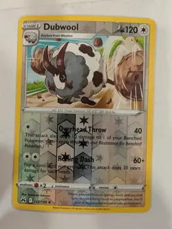 Dubwool 122/159 - Crown Zenith Reverse Pokemon Holo Foil Nice! - Image 1