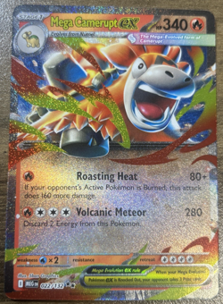 Mega Camerupt ex (022/132) Rare Holo Card - Pokemon Mega Evolution - Image 1