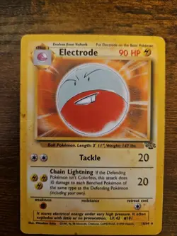 Electrode 18/64 Jungle Rare Pokemon Card Non-Holo MP/HP Condition - Image 1