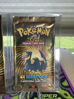 Pokemon EX Sandstorm Booster Pack Art Set 2003 Empty - No Cards - Image 2