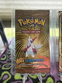 Pokemon EX Sandstorm Booster Pack Art Set 2003 Empty - No Cards - Image 5