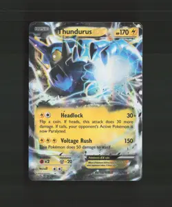 Thundurus EX 26/108 Roaring Skies Ultra Rare Holo Pokemon Card MP - Image 1