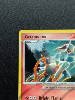 M/NM Pokemon Arceus Holo Card AR3 2009 (Fire Form) - Image 2