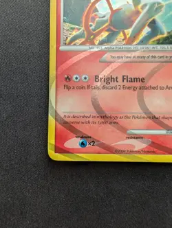 M/NM Pokemon Arceus Holo Card AR3 2009 (Fire Form) - Image 4