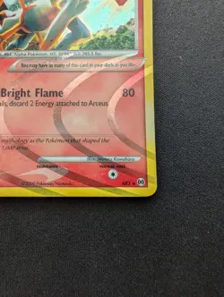 M/NM Pokemon Arceus Holo Card AR3 2009 (Fire Form) - Image 5