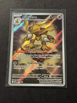 Pokemon Alakazam TCG Mega Evolution Black Star Promo Card MEP-009 - Image 1