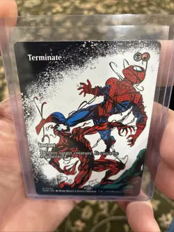 Terminate (Borderless) Marvel Universe MTG Spider-Man Magic The Gathering - Image 1