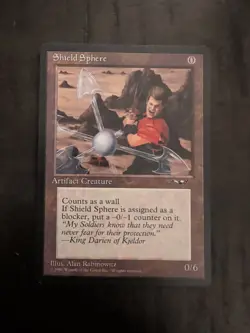 MTG Shield Sphere – Alliances – Vintage Magic The Gathering Artifact Creature - Image 1