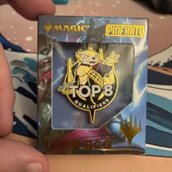 MTG Magic the Gathering RCQ Top 8 Pin - Ral, Crackling Wit Pinfinity New in Box - Image 1