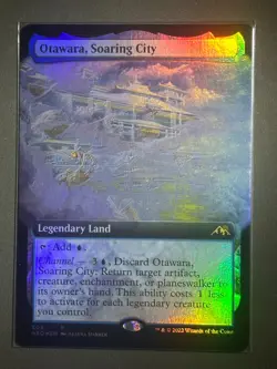 MTG - Otawara, Soaring City - Extended Art FOIL - Kamigawa: Neon Dynasty #503 - Image 1