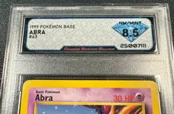 Abra 43/102 1st Edition Pokemon Base Set 8.5 NM/Mint+ - Image 3
