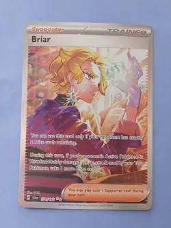 Pokemon Stellar Crown Briar 171/142 Special Illustration Rare 163/142 Full Art - Image 3