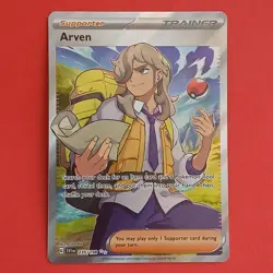 Arven Pokemon Scarlet & Violet Base Set 235/198 Full Art Trainer - Image 1