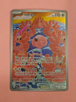 Pokemon Scarlet & Violet Paldea Evolved Flamigo 227/193 Illustration Rare - Image 1