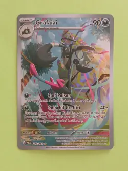 Pokemon Scarlet & Violet Paldea Evolved Grafaiai 223/193 Illustration Rare - Image 1