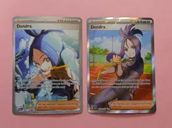 Pokemon Paldea Evolved Dendra 266/193 Special Illustration Rare 250/193 Full Art - Image 1