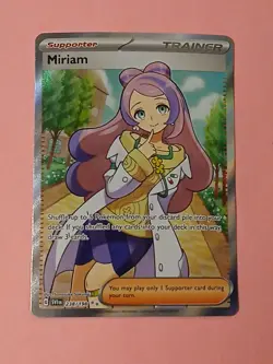 Pokemon Scarlet & Violet Base Set Miriam 238/198 Full Art Trainer Supporter Card - Image 1