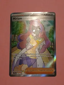 Pokemon Scarlet & Violet Base Set Miriam 238/198 Full Art Trainer Supporter Card - Image 2