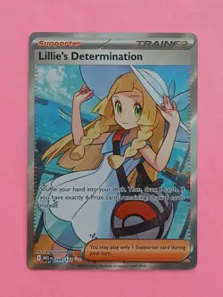 Pokemon Mega Evolution Lillie's Determination 169/132 Full Art Trainer - Image 1