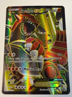 Pokemon TCG Groudon EX Full Art XY Primal Clash 150/160 - Image 1