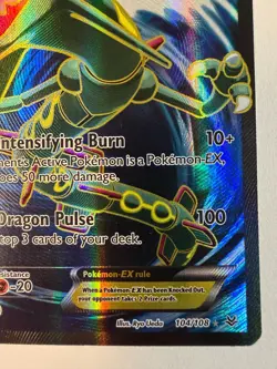 Pokemon TCG Rayquaza EX Full Art XY Roaring Skies 104/108 - Image 4