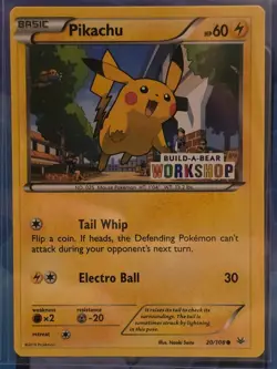 Pokemon TCG Pikachu Build-A-Bear Workshop Promo 20/108 Promo Promo - Image 1
