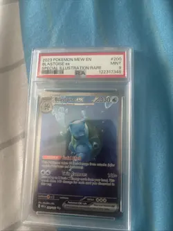 2023 Pokemon Mew En-151 #200 Blastoise Ex Special Illustration Rare PSA 9. - Image 1