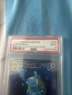 2023 Pokemon Mew En-151 #200 Blastoise Ex Special Illustration Rare PSA 9. - Image 3