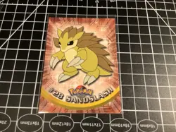 Pokemon Topps TV Animation Edition #28 Sandslash Black Logo, Holo NM - Image 1