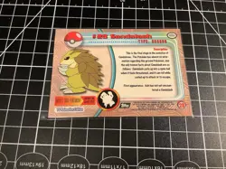 Pokemon Topps TV Animation Edition #28 Sandslash Black Logo, Holo NM - Image 2