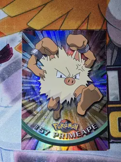 2000 TOPPS HOLO POKEMON Series 1- PRIMEAPE #57 NM - Image 1