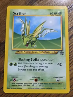 Pokemon Wotc Black Star Promo # 45 SCYTHER **not played** - Image 1