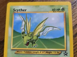 Pokemon Wotc Black Star Promo # 45 SCYTHER **not played** - Image 2