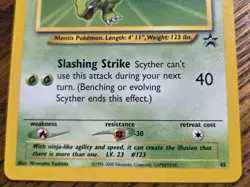 Pokemon Wotc Black Star Promo # 45 SCYTHER **not played** - Image 3