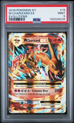 Pokemon M Charizard Ex 13/108 XY Mega Evolutions 13 MINT PSA 9 - Image 1