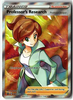 Professor's Research ⭐ SWSH152 Holo Promo SWSH Black Star 2019 Pokemon NM - Image 1