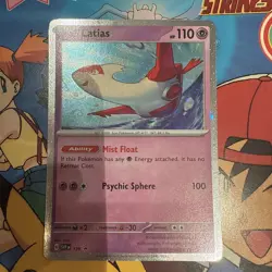 Pokemon TCG Latias SVP 139 Stellar Crown Black Star Promo Cosmic Rare Holo - Image 2