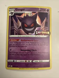 Pokemon Gengar SWSH241 Lost Origin Black Star Prerelease STAMPED Promo Holo MINT - Image 1
