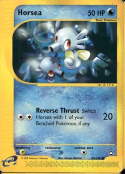Horsea 85/147 Common WOTC Aquapolis Pokemon - Image 1