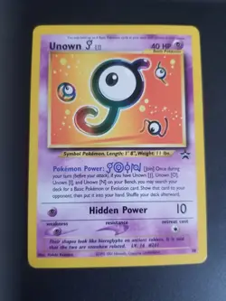Unown J 38/53 Wotc Pokemon Black Star Promo - Image 1