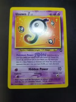 Unown J 38/53 Wotc Pokemon Black Star Promo - Image 2