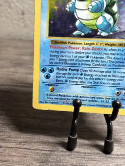 Blastoise 002/102 Base Set (Shadowless) Holo Rare-Pokemon TCG-WOTC-Played! - Image 4