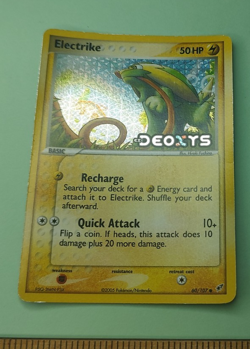 Pokemon TCG Electrike Ex Deoxys 60/107 Holo 2005 HP Damage - Image 1