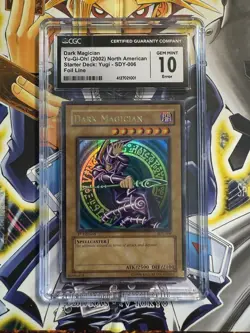 Yu-Gi-Oh! Dark Magician Starter Deck Yugi 1st Edition SDY-006 CGC 10 Foil Line - Image 1