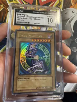 Yu-Gi-Oh! Dark Magician Starter Deck Yugi 1st Edition SDY-006 CGC 10 Foil Line - Image 4