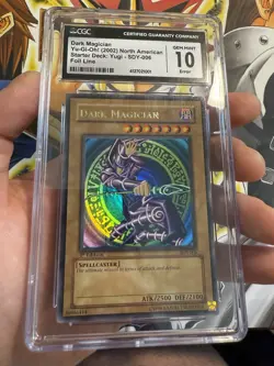 Yu-Gi-Oh! Dark Magician Starter Deck Yugi 1st Edition SDY-006 CGC 10 Foil Line - Image 5