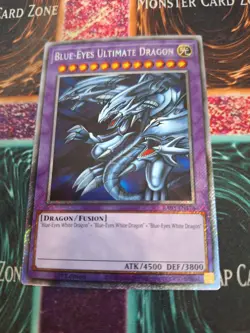 Yugioh Blue-Eyes Ultimate Dragon RA03-EN178 Platinum Secret Rare 1st Edition NM - Image 1