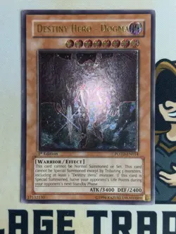 Destiny HERO - Dogma POTD-EN014 Ultimate Rare 1st Edition YuGiOh! NM Euro Print - Image 3