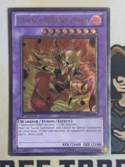 Elemental Hero Nova Master GENF-EN093 Ultimate Rare 1st Edition YuGiOh! NM EURO - Image 3