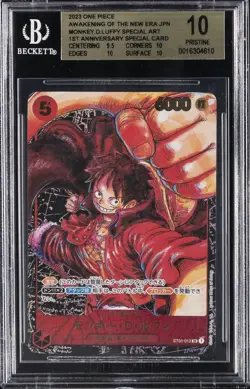 2023 ONE PIECE AWAKENING OF THE NEW ERA JPN MONKEY.D.LUFFY BGS 10 - Image 1